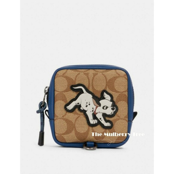 Coach 91248 Disney Square Hybrid Pouch in Signature Canvas with Dalmatian NWT - Picture 5 of 7